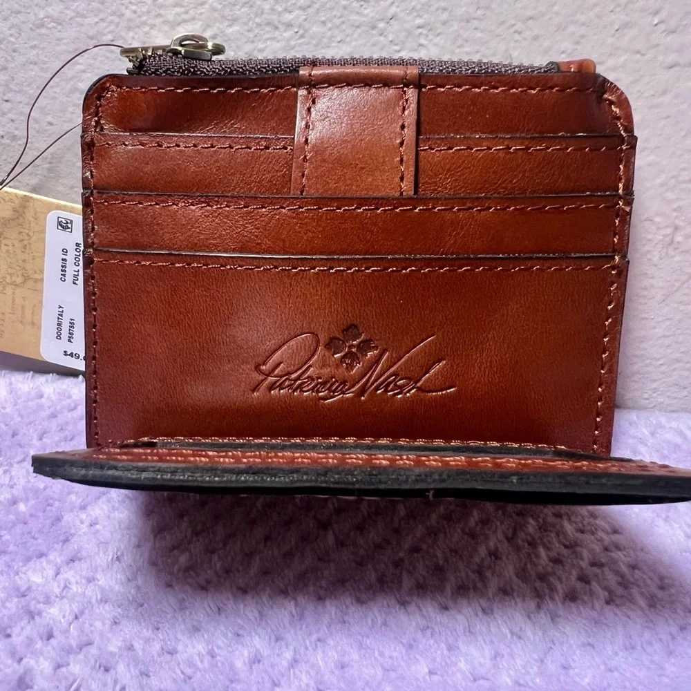 NWT Patricia Nash Cassis Leather Doorways to Italy ID Wallet